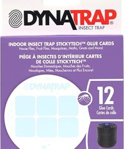 DynaTrap 21523 Replacement StickyTech Glue Boards for DT152 Indoor Insect Trap and Killer – 12 Pack