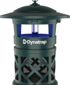 DynaTrap DT2030-GRSR Fly Traps Outdoor - Mosquito & Flying Insect Killer for 1 Acre – Kills Flies, Gnats, Wasps - Bug Zapper Alternative - Green