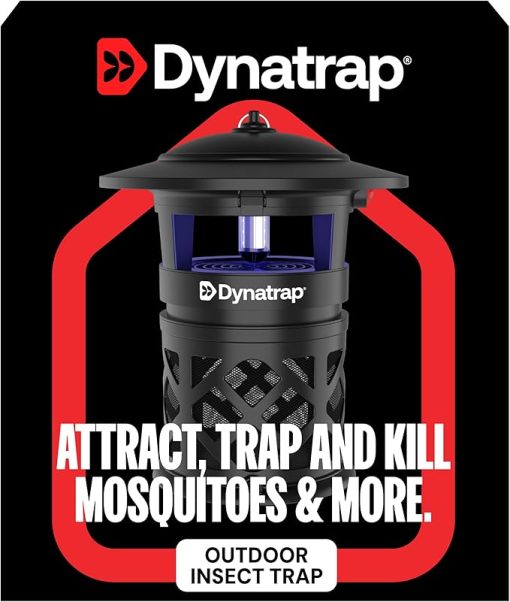 DynaTrap DT2030SR Fly Traps Outdoor - Mosquito & Flying Insect Killer for 1 Acre – Kills Flies, Gnats, Wasps - Bug Zapper Alternative - Black - Image 2