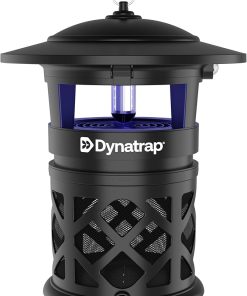 DynaTrap DT2030SR Fly Traps Outdoor - Mosquito & Flying Insect Killer for 1 Acre – Kills Flies, Gnats, Wasps - Bug Zapper Alternative - Black