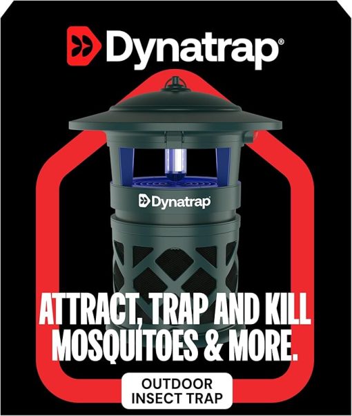 DynaTrap DT2030-GRSR Fly Traps Outdoor - Mosquito & Flying Insect Killer for 1 Acre – Kills Flies, Gnats, Wasps - Bug Zapper Alternative - Green - Image 2