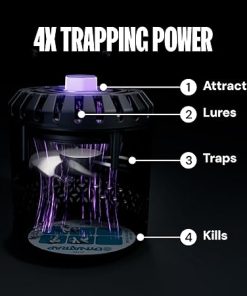DynaTrap DT152 Indoor Insect Trap and Killer – Catches and Kills Fruit Flies, Gnats, Moths, Mosquitoes & Other Flying Insects 2