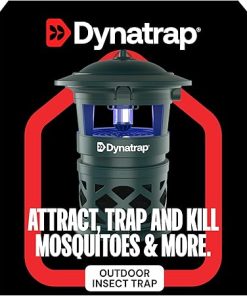 DynaTrap DT1130-GRSR 1/2 Acre Mosquito & Flying Insect Outdoor Trap and Killer – Kills Mosquitoes, Flies, Wasps, Gnats, & Other Flying Insects – Bug Zapper Alternative – Green 2